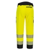 Pantalon de travail stretch haute visibilité DX4 Jaune/noir – Portwest DX453