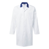 Blouse de travail légère col boutonné Blanc/bleu royal – Portwest 2210