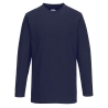 T-shirt manches longues 100% coton de travail Marine – Portwest B196NAR
