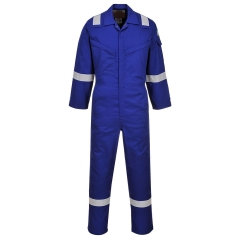 Combinaison ignifugée antistatique arc électrique Araflame Silver Bleu royal – Portwest AF73