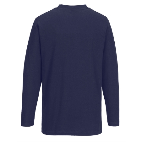 T-shirt manches longues 100% coton de travail Marine – Portwest B196NAR