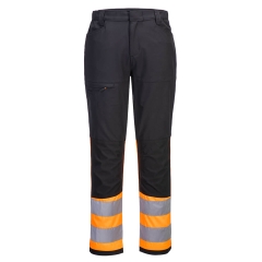 Pantalon de travail stretch haute visibilité classe 1 Orange/noir – Portwest CD888
