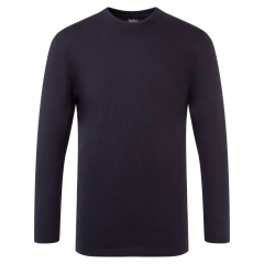 T-shirt manches longues 100% coton de travail Marine – Portwest B196NVR
