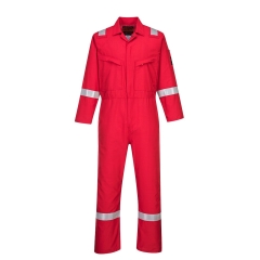 Combinaison ignifugée antistatique arc électrique Araflame Silver Rouge – Portwest AF73