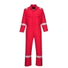 Combinaison ignifugée antistatique arc électrique Araflame Silver Rouge – Portwest AF73