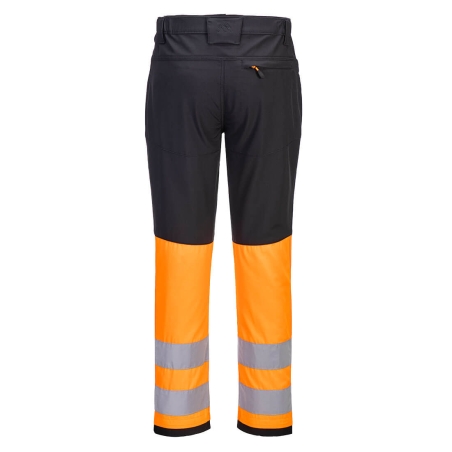 Pantalon de travail stretch haute visibilité classe 1 Orange/noir – Portwest CD888