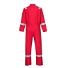 Combinaison ignifugée antistatique arc électrique Araflame Silver Rouge – Portwest AF73