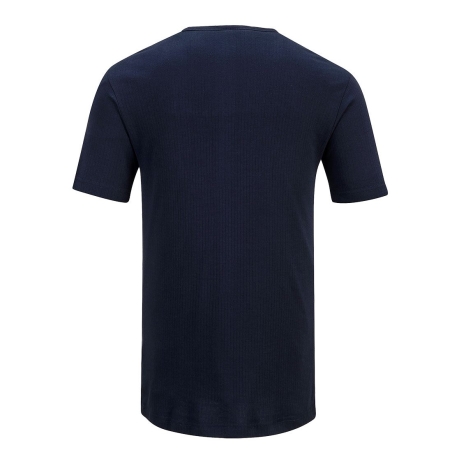 T-shirt thermique manches courtes col rond Marine – Portwest B120NVR