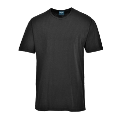 T-shirt thermique manches courtes col rond Noir – Portwest B120