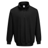 Sweatshirt col zippé quart de zip coupe décontractée Noir – Portwest B309