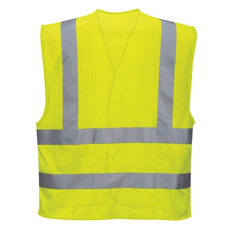 Gilet haute visibilité maille aérée classe 2 Jaune – Portwest C370