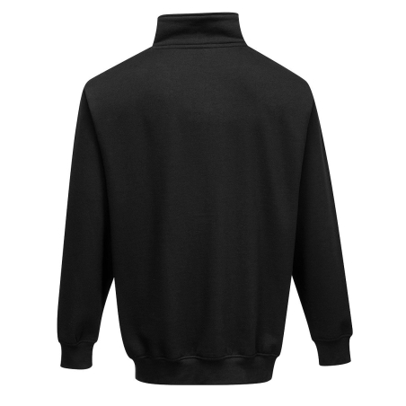 Sweatshirt col zippé quart de zip coupe décontractée Noir – Portwest B309