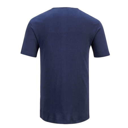 T-shirt thermique manches courtes col rond Marine – Portwest B120NAR