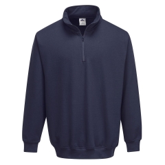 Sweatshirt col zippé quart de zip coupe décontractée Marine – Portwest B309NAR