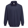 Sweatshirt col zippé quart de zip coupe décontractée Marine – Portwest B309NAR