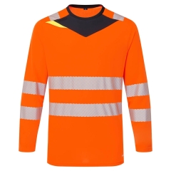 T-shirt manches longues haute visibilité classe 2 Orange/noir – Portwest DX416
