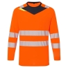 T-shirt manches longues haute visibilité classe 2 Orange/noir – Portwest DX416