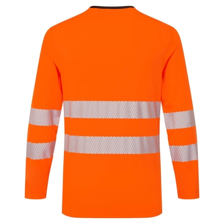 T-shirt manches longues haute visibilité classe 2 Orange/noir – Portwest DX416