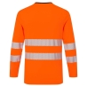 T-shirt manches longues haute visibilité classe 2 Orange/noir – Portwest DX416