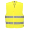Gilet haute visibilité double bande réfléchissante classe 2 Jaune – Portwest C474