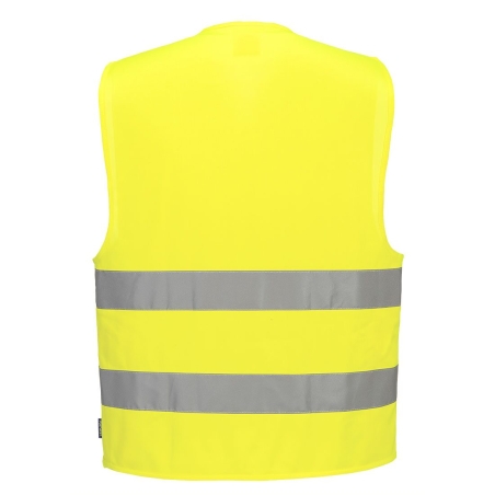 Gilet haute visibilité double bande réfléchissante classe 2 Jaune – Portwest C474