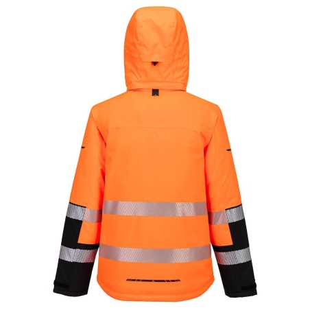 Parka haute visibilité sherpa grand froid imperméable classe 3 Orange/noir – Portwest EV467