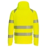 Sweat à capuche zippé haute visibilité classe 2/3 Jaune/noir – Portwest DX484