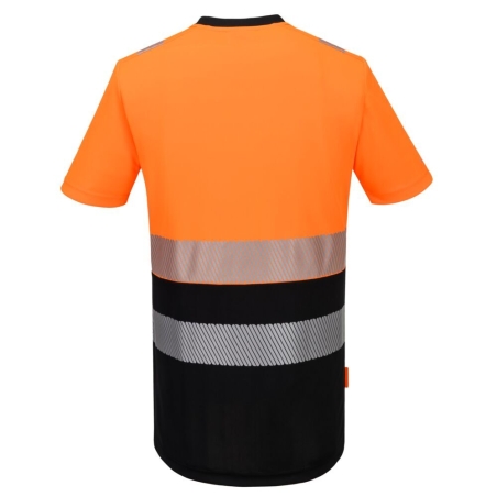 T-shirt haute visibilité classe 1 coupe sportive Orange/noir – Portwest DX434