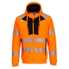 Sweat à capuche zippé haute visibilité classe 2/3 Orange/noir – Portwest DX484