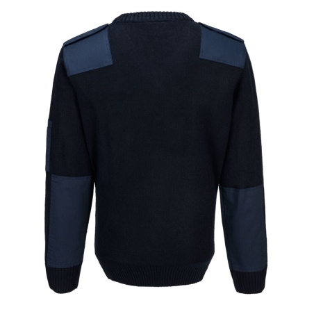 Pull OTAN 100% acrylique renforts épaules et coudes Marine – Portwest B310NVR