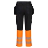 Pantalon artisan haute visibilité classe 1 poches flottantes amovibles Orange/noir – Portwest DX457