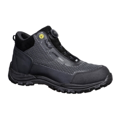 Botte de sécurité composite mi-hauteur S3S ESD SR FO Noir/gris – Portwest FE04