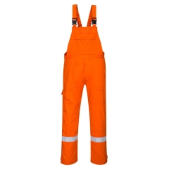 Cotte à bretelles ignifugée haute visibilité multirisque Orange – Portwest FR27