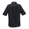 Veste de cuisine manches courtes maille aérée MeshAir Pro Noir – Portwest C738