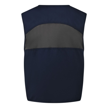 Gilet de travail multi-poches insert maille polycoton Marine – Portwest C704