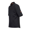 Veste de cuisine manches courtes maille aérée MeshAir Pro Noir – Portwest C738