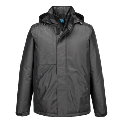 Parka de travail éco-conçue imperméable et rembourrée Gris métal – Portwest CD864