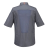 Veste de cuisine manches courtes maille aérée MeshAir Pro Gris ardoise – Portwest C738