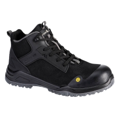 Chaussure haute composite S3S ESD résistante au glissement Noir/gris – Portwest FE01