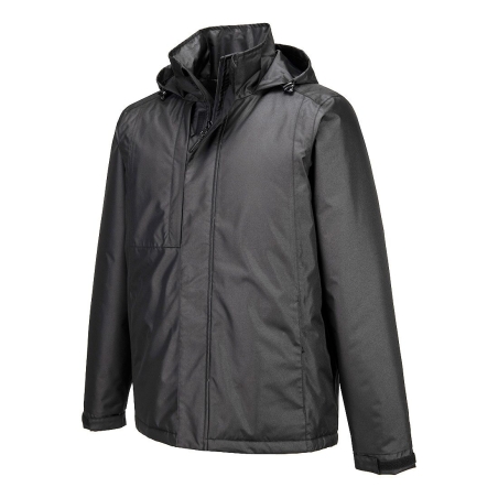 Parka de travail éco-conçue imperméable et rembourrée Gris métal – Portwest CD864