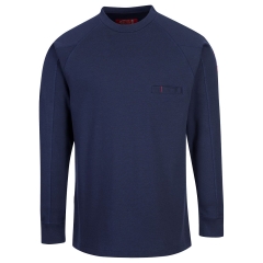 Tee-shirt manches longues ignifugé antistatique arc électrique Marine – Portwest FR33
