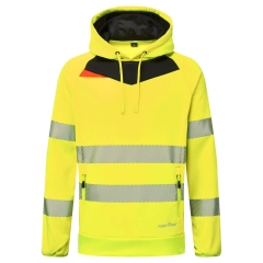 Sweat à capuche haute visibilité DX4 molletonné classe 2/3 Jaune/noir – Portwest DX483