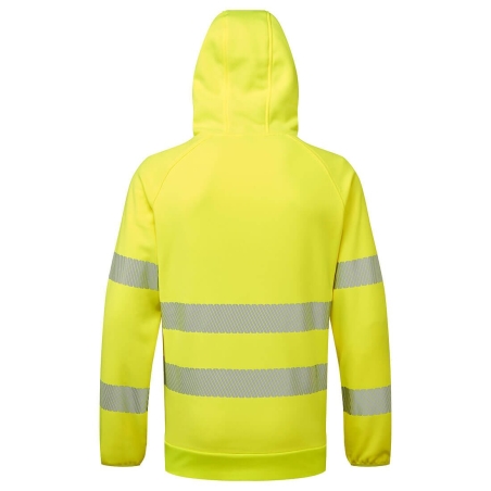 Sweat à capuche haute visibilité DX4 molletonné classe 2/3 Jaune/noir – Portwest DX483