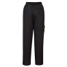 Pantalon combat femme taille élastiquée multipoches Noir – Portwest C099