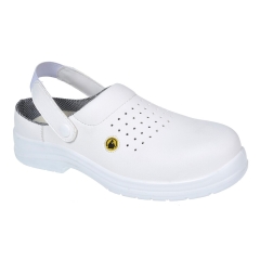 Sabot de sécurité ventilé composite ESD SB antistatique Blanc – Portwest FC03