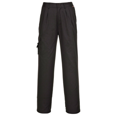 Pantalon combat femme taille élastiquée multipoches Noir – Portwest C099