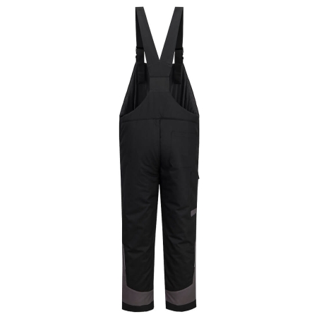 Cotte à bretelles matelassée coton multipoches Noir/gris – Portwest CD117