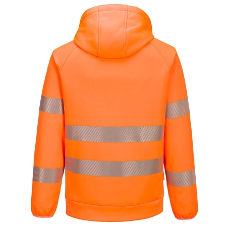 Sweat à capuche haute visibilité DX4 molletonné classe 2/3 Orange/noir – Portwest DX483