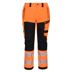Pantalon de pluie haute visibilité extensible et respirant Orange/noir – Portwest DX448