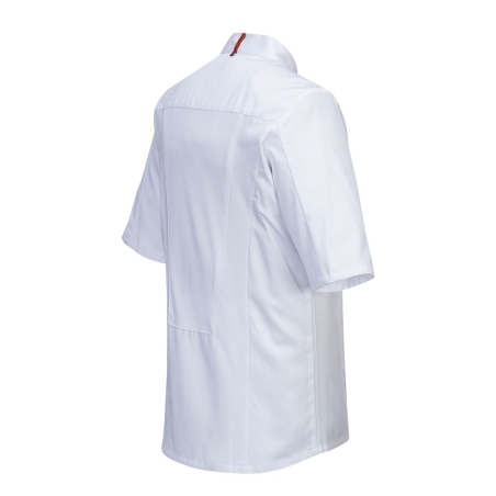 Veste de cuisine manches courtes maille aérée MeshAir Pro Blanc – Portwest C738